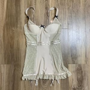 Victoria's Secret Sexy Little Things Bustier Lingerie Gray-34B